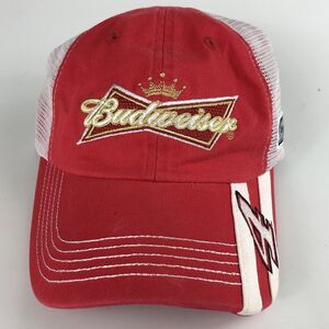 Checkered Flag Sports Budweiser Nascar Snapback Hat #4 Mesh Stewart Haas (H19)